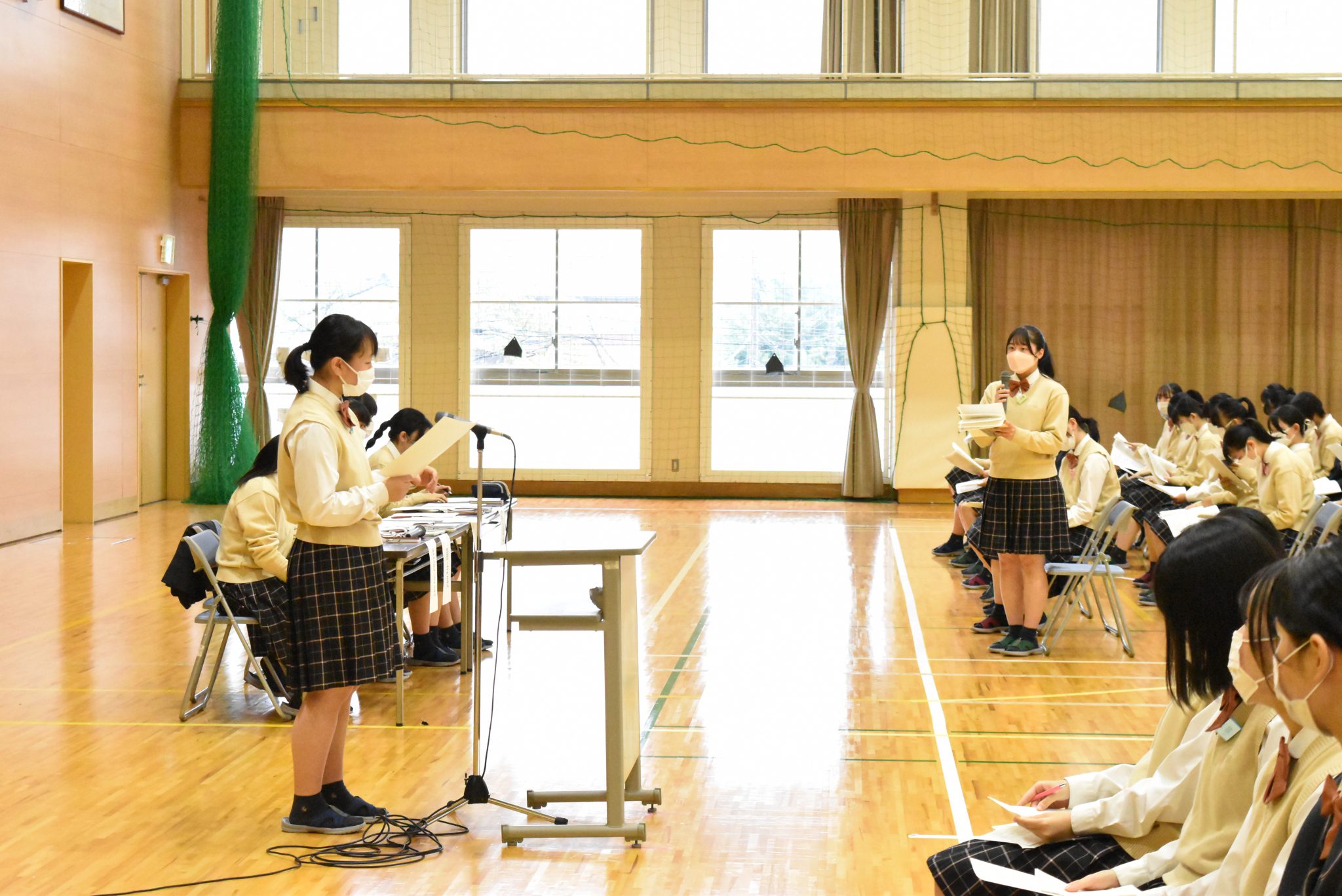 生徒総会が行われました。 - 仁愛女子高等学校 | お知らせ / イベント | 仁愛女子高等学校